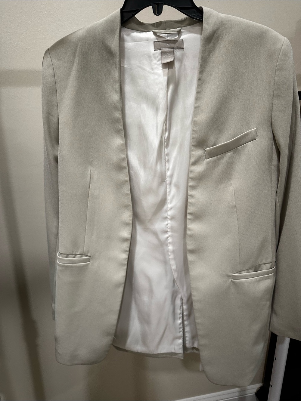 H&M Light Grey Lined Blazer